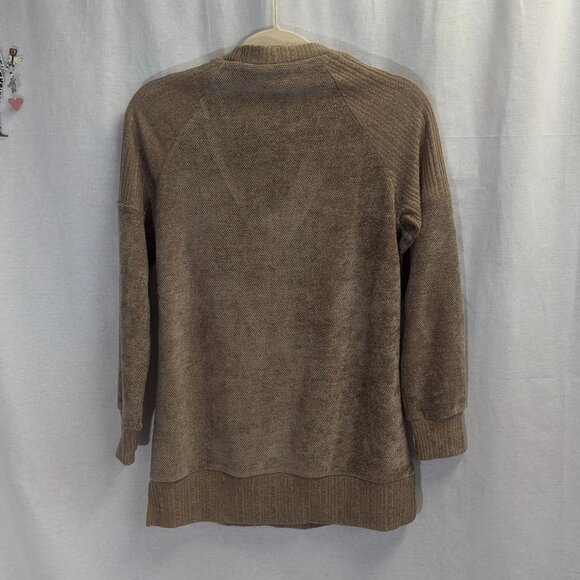 Suzanne Betro Size Small Caramel Colored Lace Up Sweater - Picture 5 of 15